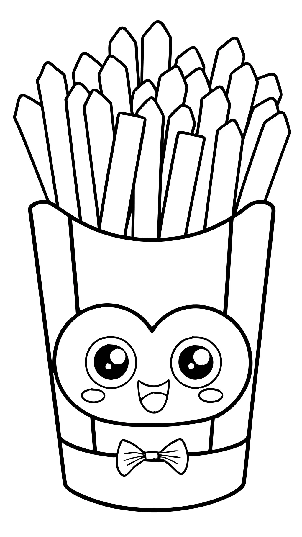 french fries coloring pages